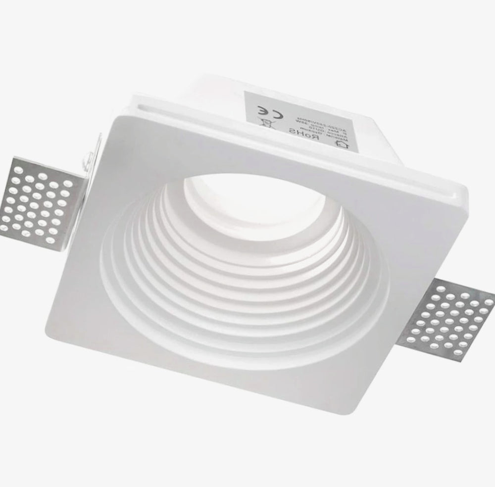 Portafaretto a scomparsa in gesso verniciabile per GU10 e MR16 - ambraled