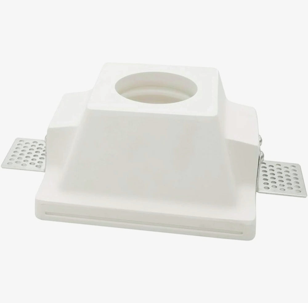 Portafaretto a scomparsa in gesso verniciabile per GU10 e MR16 - ambraled