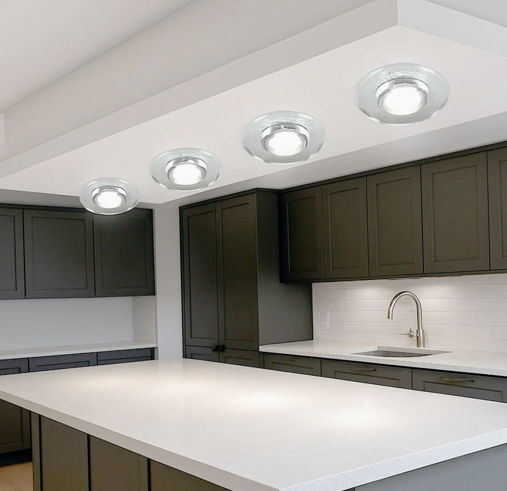 Portafaretto incasso tondo – Vetro con effetto specchio e taglio a diamante - ambraled