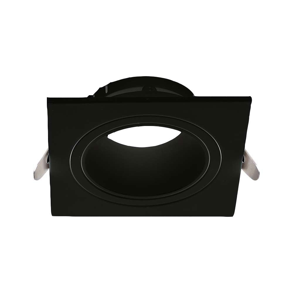 Portafaretto quadrato orientabile – Per controsoffitto, compatibile GU10 / MR16 - ambraled