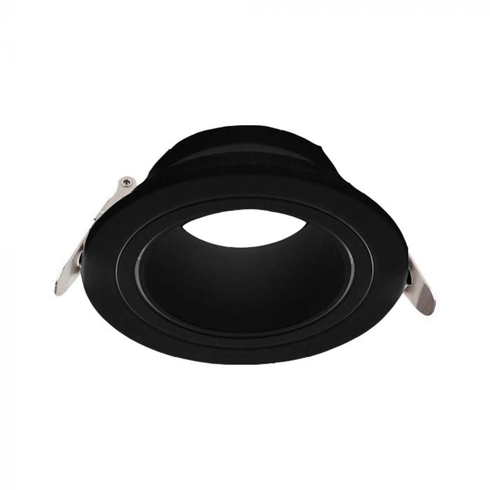Portafaretto tondo orientabile – Per controsoffitto, compatibile GU10 / MR16 - ambraled