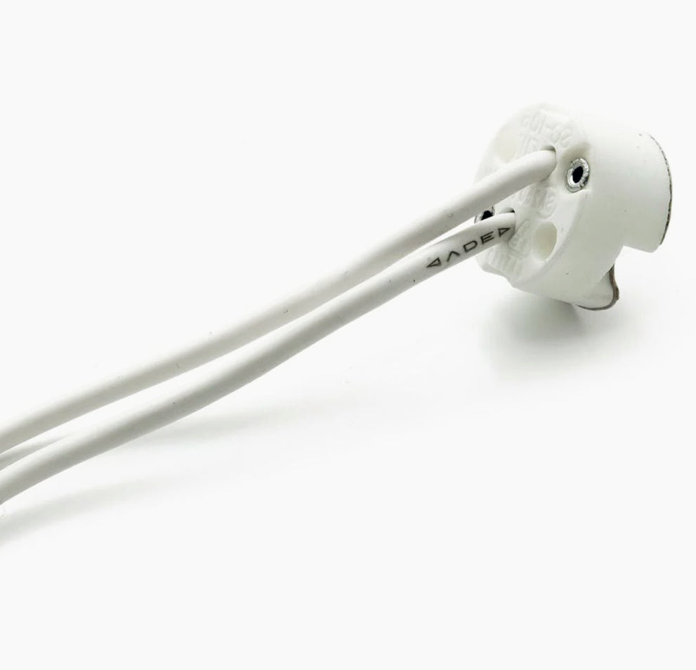10 portalampade in ceramica MR16 GU5.3 12V, perfette per faretti - ambraled