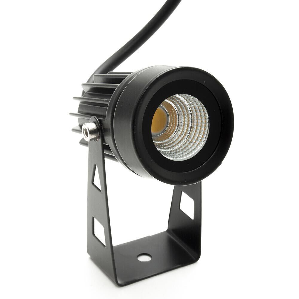 Faretto LED nero 3,5W – staffa orientabile luce giardino - ambraled