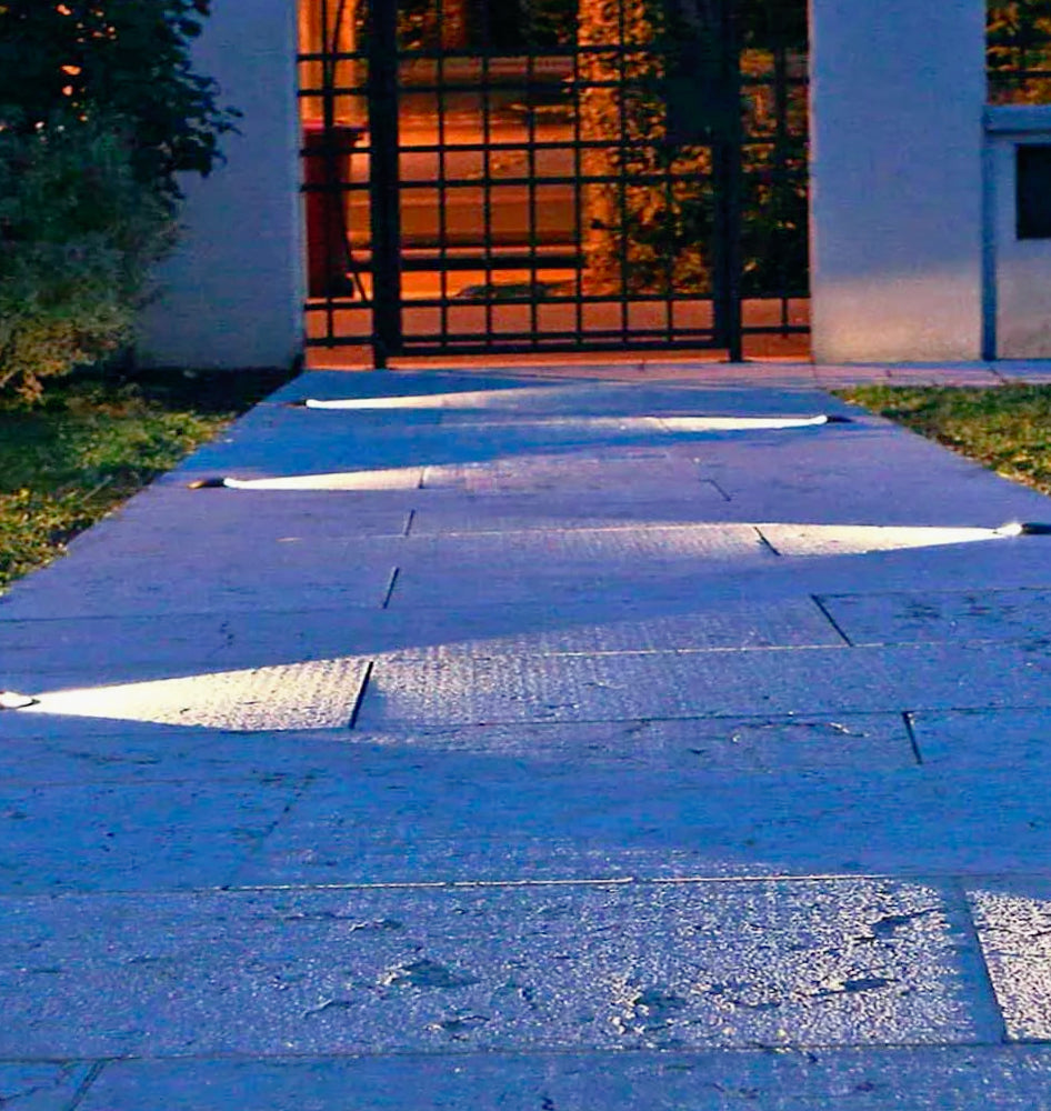 Faretto calpestabile LED 1W – 1 fascio luce esterno vialetti IP67 - ambraled