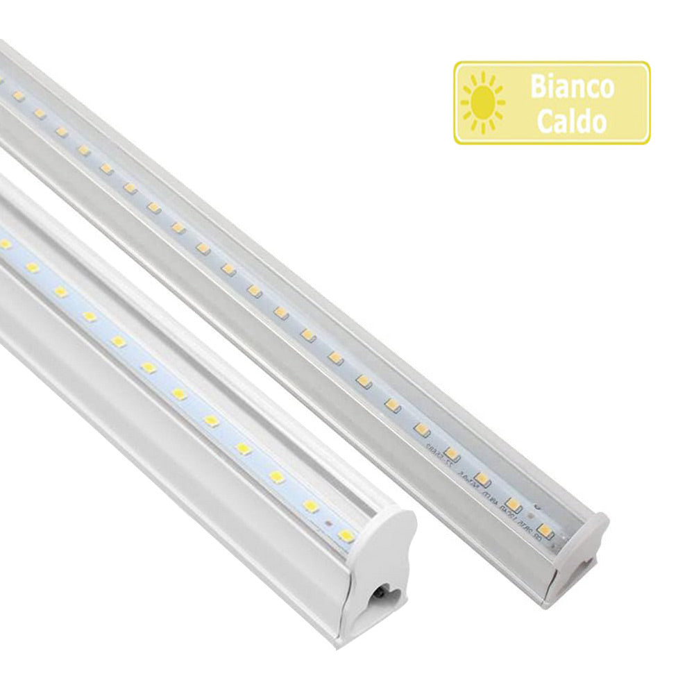 Sottopensile LED plafoniera neon tubo 150 cm – 30W, regolabile, luce continua - ambraled