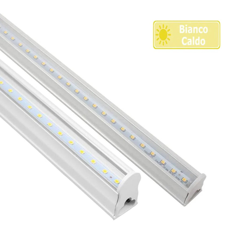 Sottopensile LED plafoniera neon tubo 150 cm – 30W, regolabile, luce continua - ambraled
