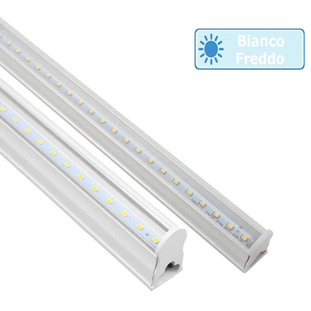 Sottopensile LED plafoniera neon tubo 30 cm – 6W, regolabile, luce continua - ambraled