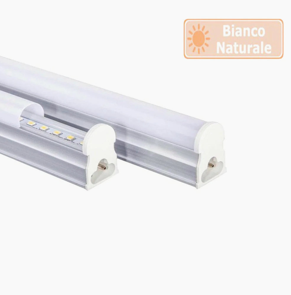 Sottopensile LED plafoniera neon tubo 30 cm – 6W, regolabile, luce continua - ambraled