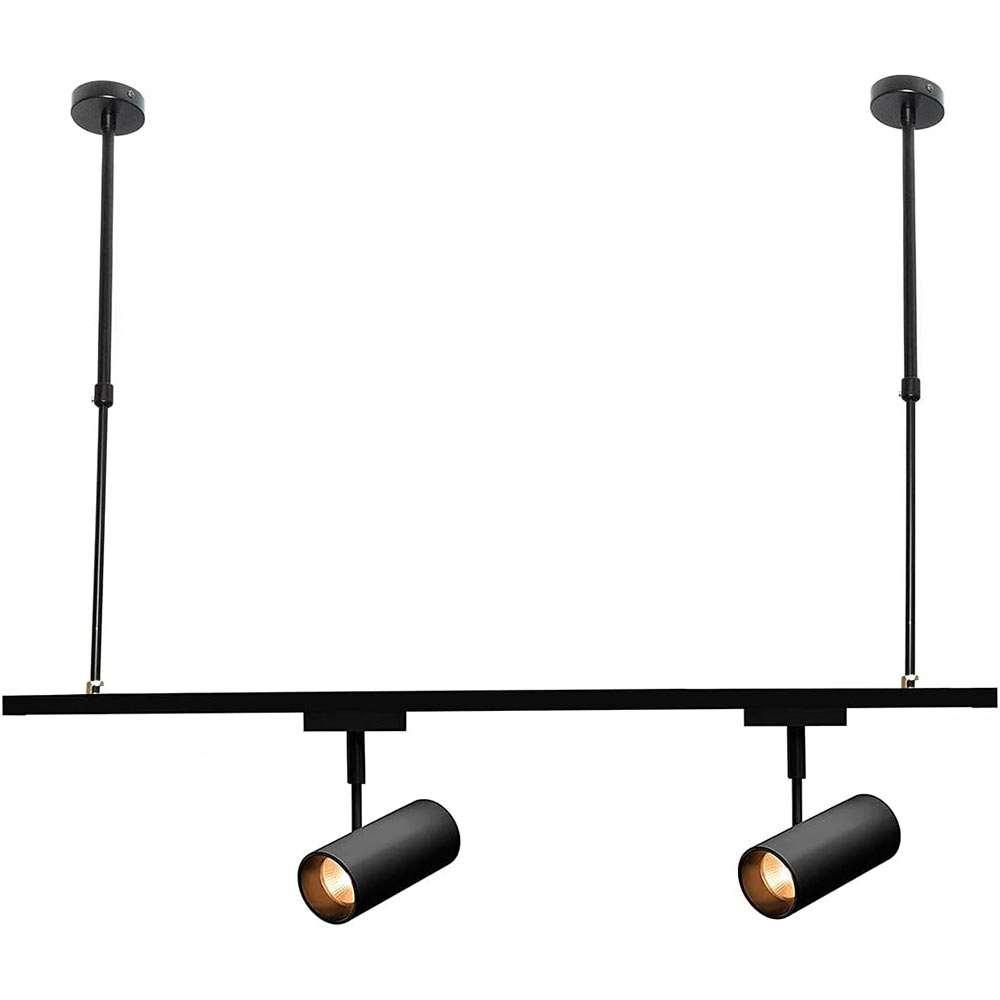 Staffe telescopiche soffitto per faretti su binario elettrico 1MT - ambraled