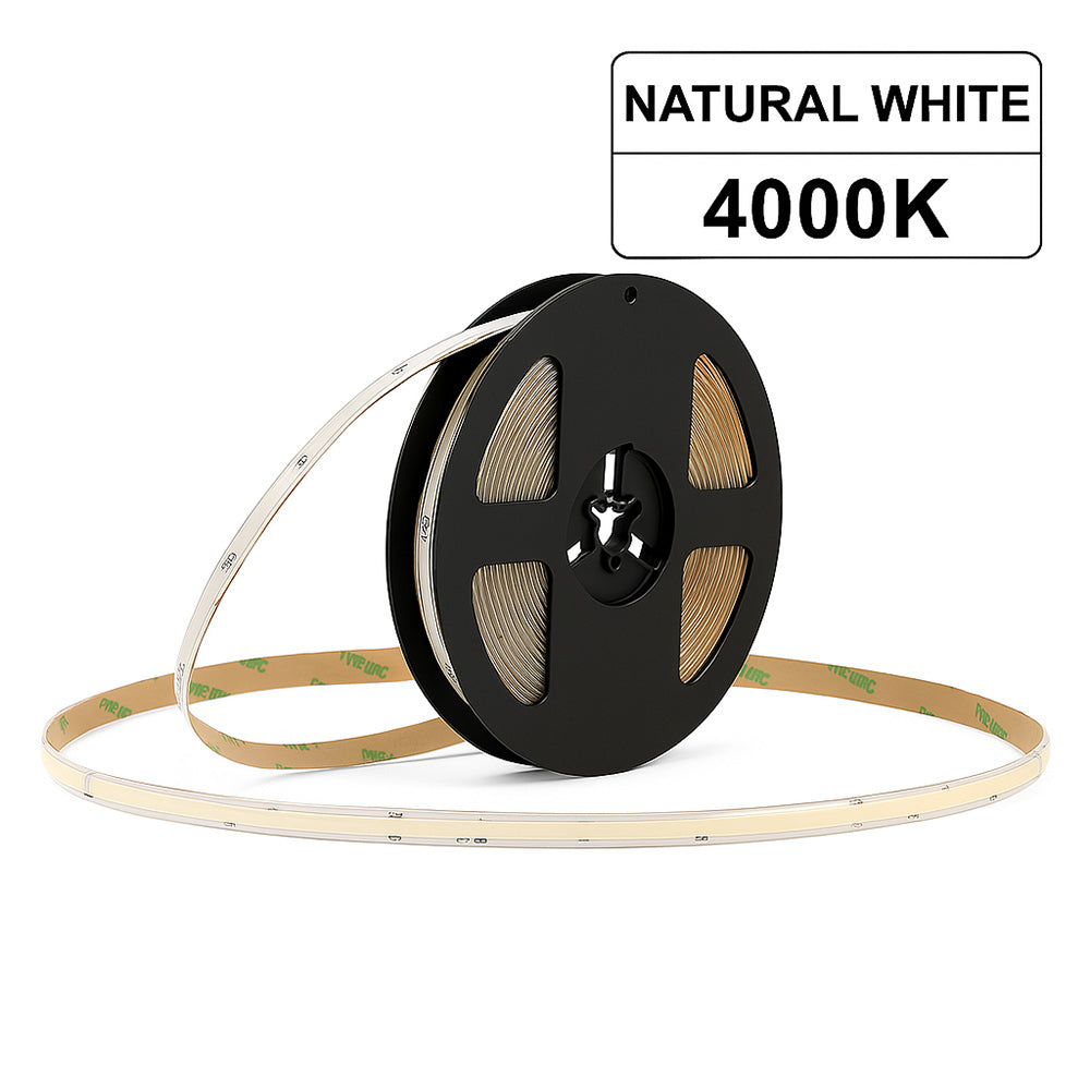 Striscia led COB strip 50MT 24V 600 watt luce fredda calda naturale - ambraled