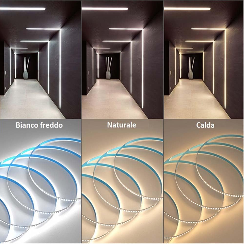 Striscia LED 600 indirizzabile 61W 24V 5m telecomando e effetti luce - ambraled