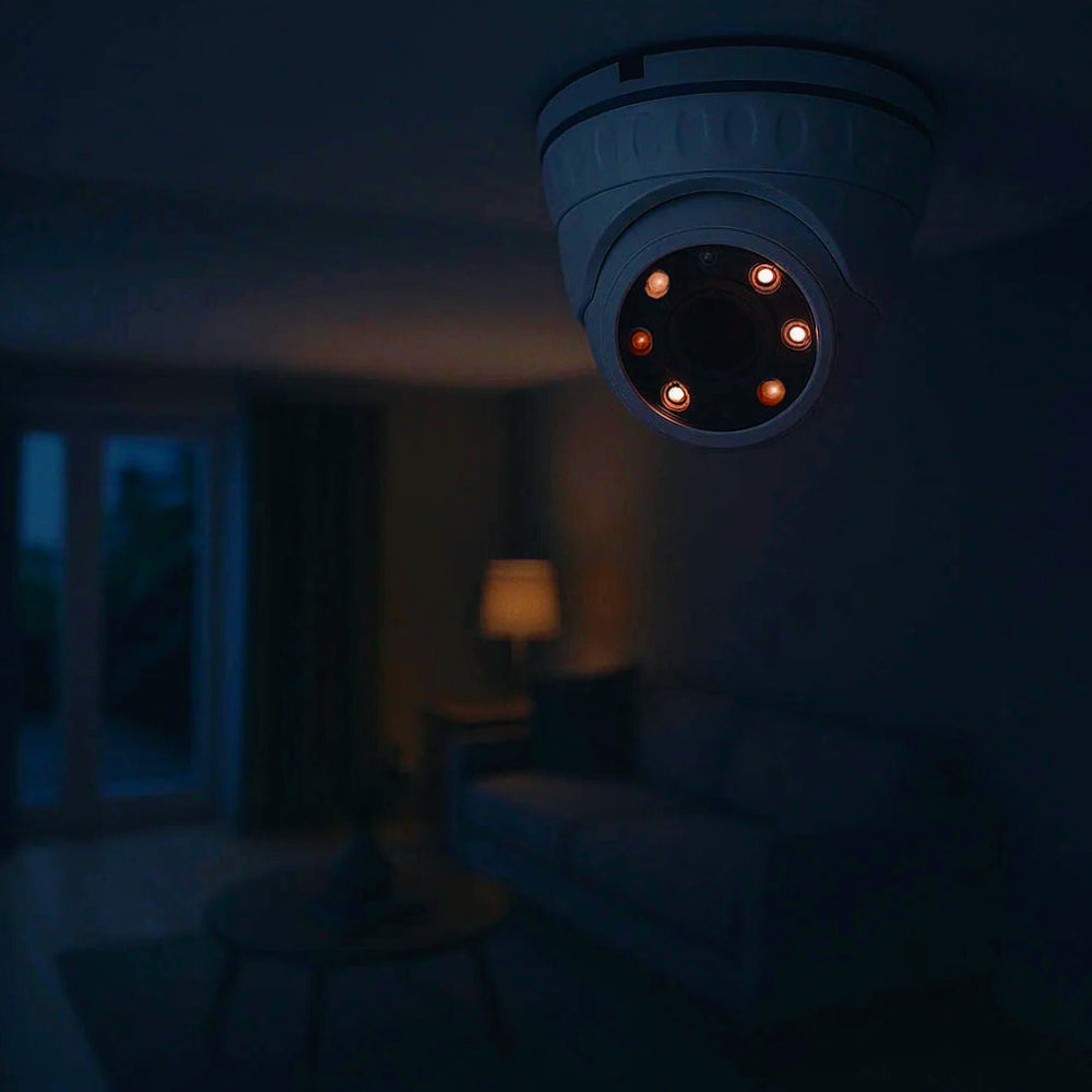 Telecamera dome AHD full HD 5MPX 2,8-12mm lente varifocale 6LED - Sorveglianza interna ad alta definizione