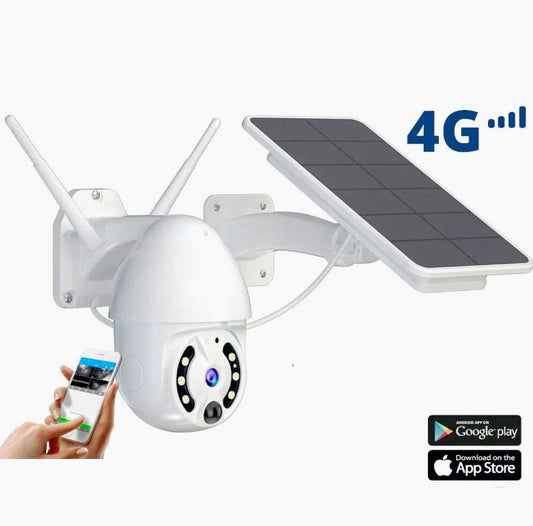 Telecamera di sorveglianza Wi-Fi 4G 5MPX con pannello solare - Sicurezza autonoma all'aperto