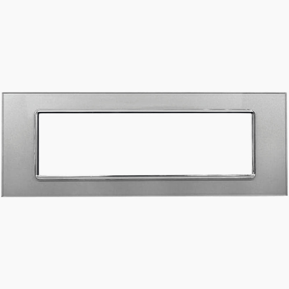 Placchetta in Vetro Silver 3-7 Posti – Compatibile con Living Light Cassetta 503