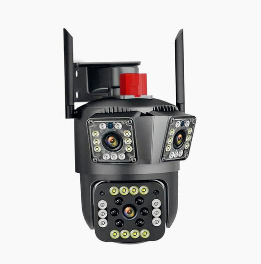 Telecamera Wi-Fi 3 obiettivi 4K Smart PTZ con allarme – Protezione IP66