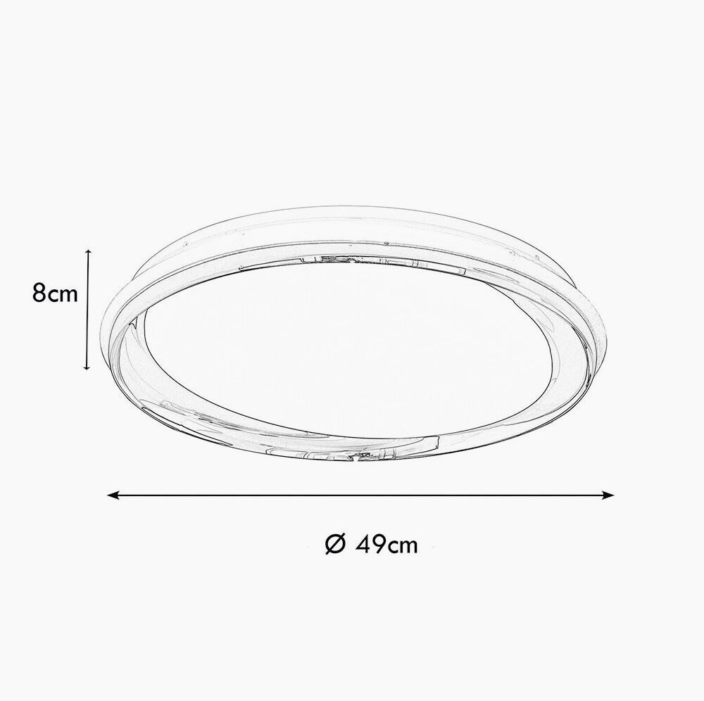 Plafoniera LED Dimmerabile 46W - CCT con 3 Tonalità di Luce (6500K / 4000K / 3000K)