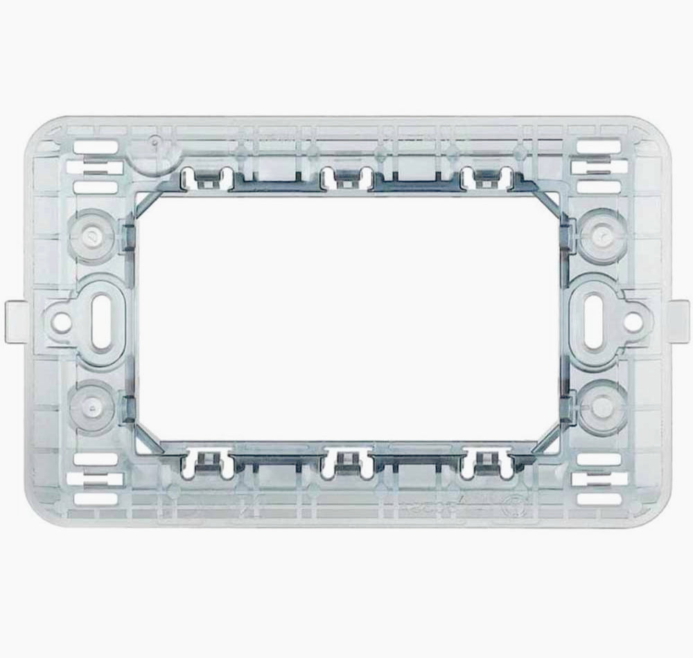 Supporto modulo per placche 2/3/4/7 posti – Compatibile con Matix, ideale per impianti elettrici e interruttori
