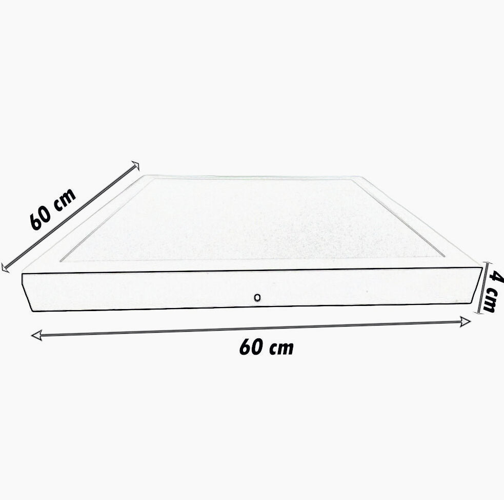 Plafoniera LED Pannello 60x60 cm – 40W, Tecnologia CCT con 3 Colorazioni di Luce (6500K / 4000K / 3000K)