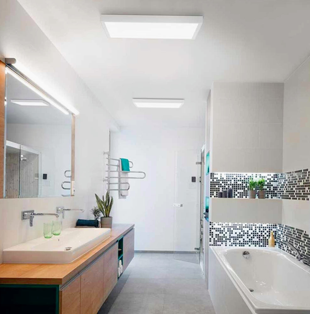 Plafoniera LED Pannello 60x60 cm – 40W, Tecnologia CCT con 3 Colorazioni di Luce (6500K / 4000K / 3000K)