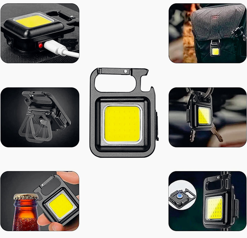 Torcia LED 3IN1 – 3 modalità di luce, portachiavi, calamitata e apribottiglia