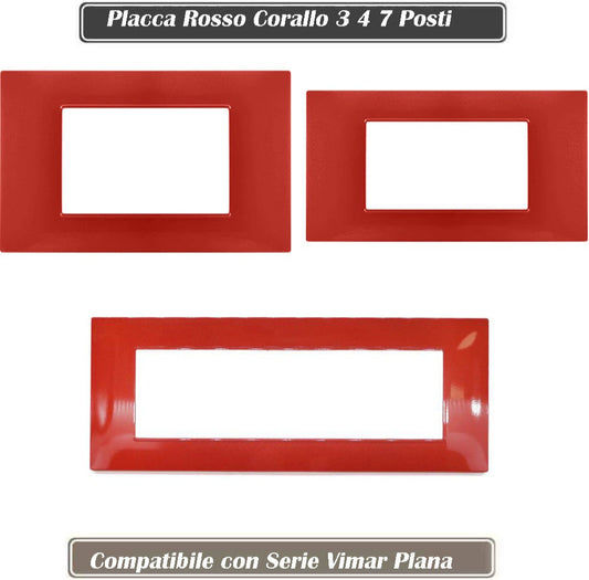 Cuscino divano corallo 3-4-7 posti, compatibile Vimar Plana