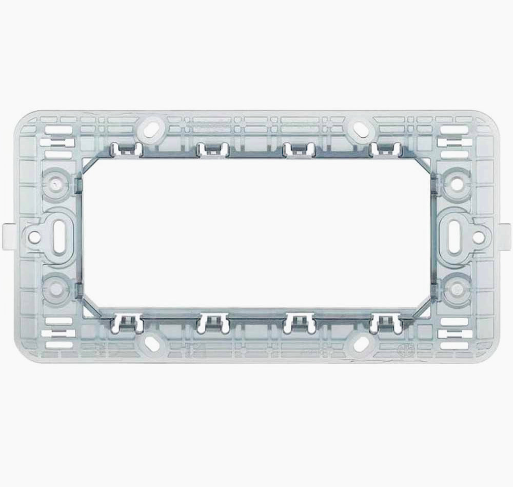 Supporto modulo per placche 2/3/4/7 posti – Compatibile con Matix, ideale per impianti elettrici e interruttori
