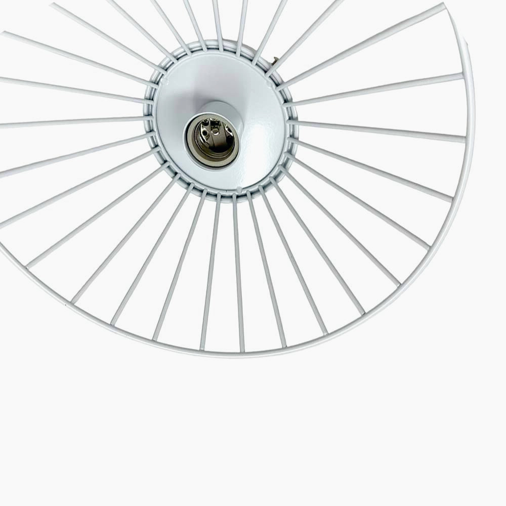 Plafoniera con Paralume in Metallo Decorativa - Stile Contemporaneo, Base E27