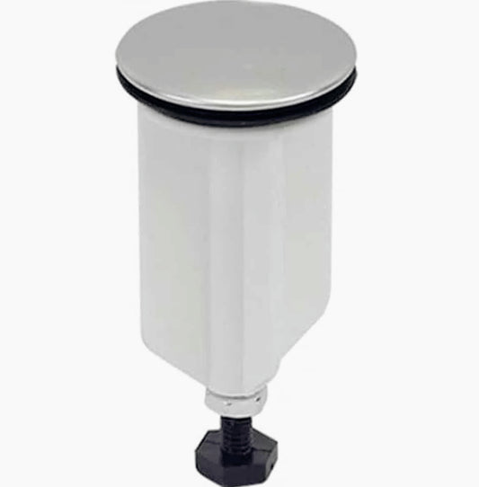 Tappo utile per riempire o rilasciare l'acqua. Ideale per lavandino. bidet. vasca Altezza regolabile. Diametro 40 mm