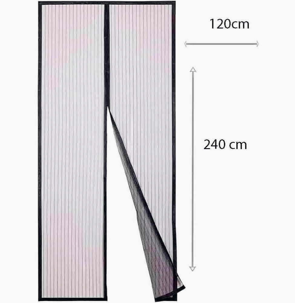 Zanzariera magnetica nera con chiusura a calamita – Disponibile in varie misure