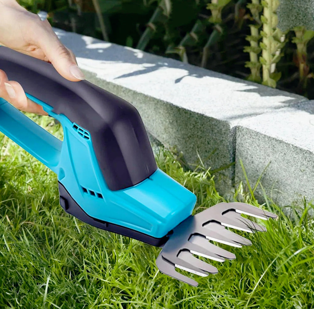 Tagliasiepi 2in1 con 2 lame, tagliaerba incluso, alimentato da doppia batteria 48V – Potenza e versatilità per il giardino