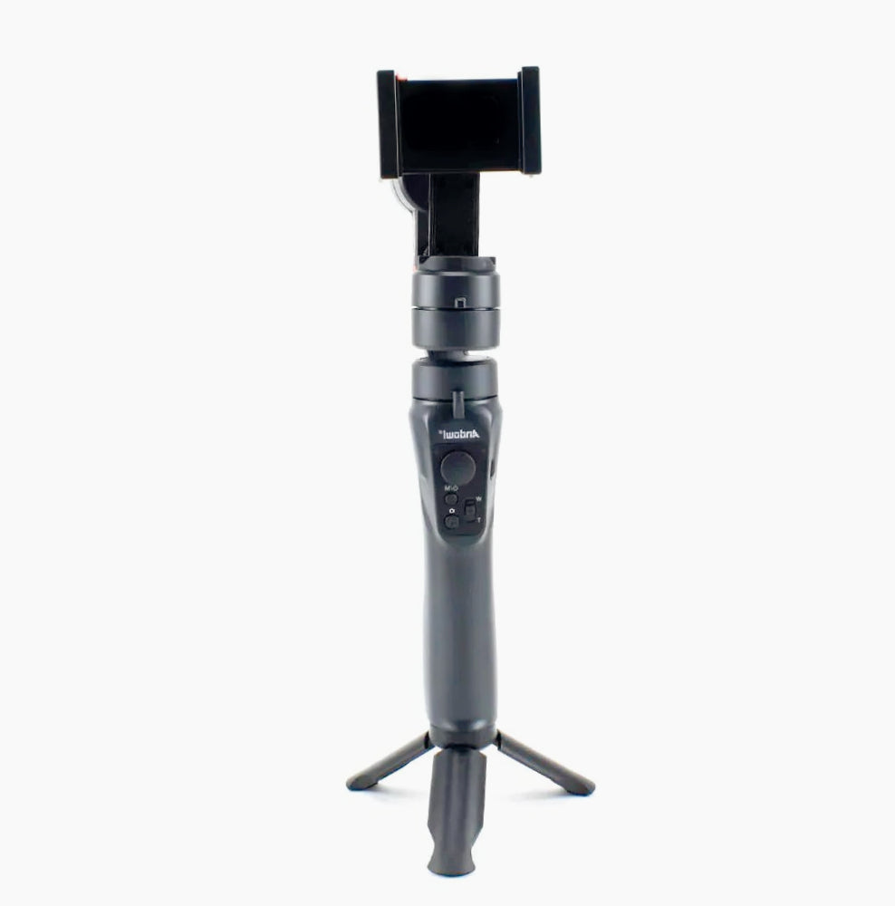 Stabilizzatore gimbal 3 assi per smartphone – Rotazione 360°, zoom e controllo tramite app