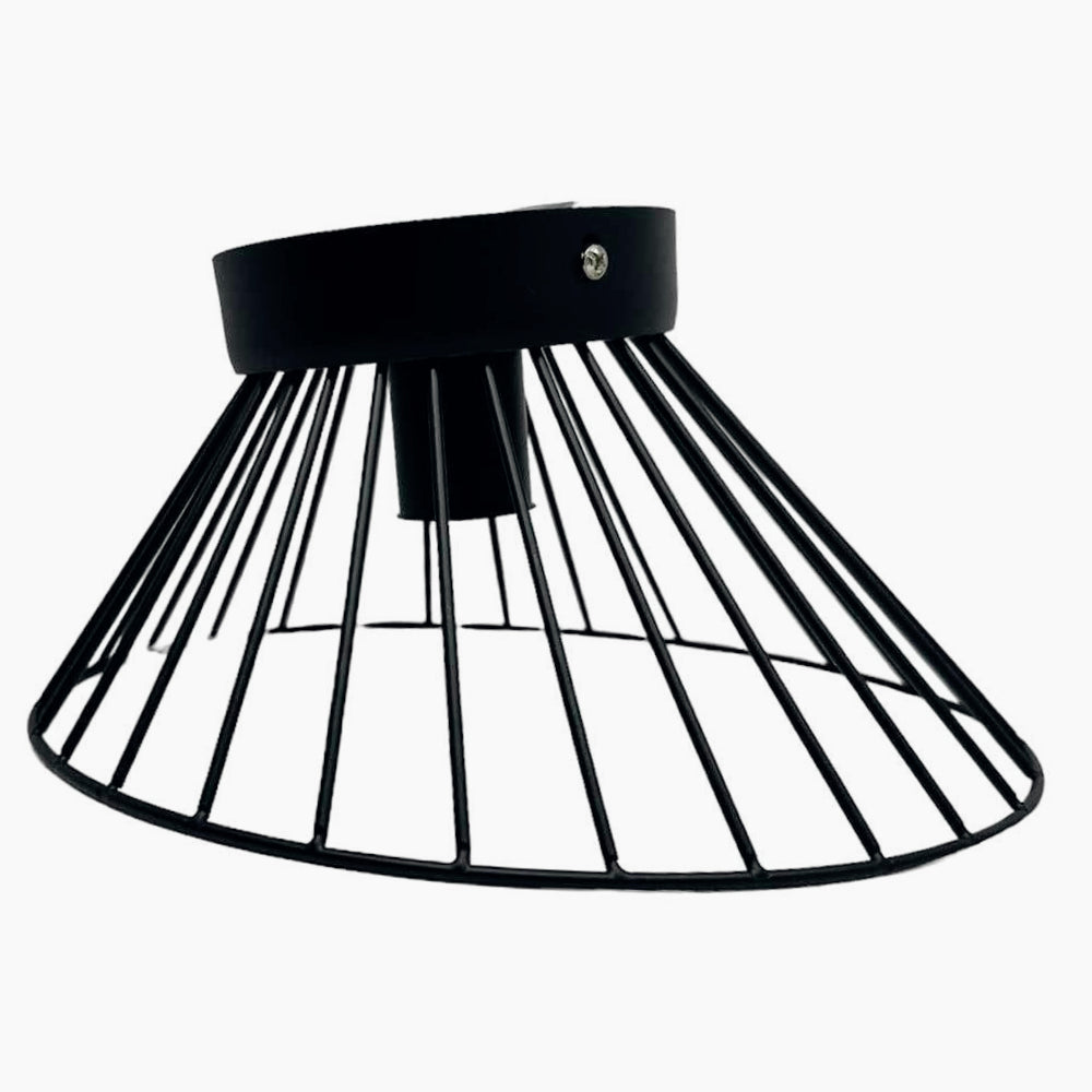 Plafoniera con Paralume in Metallo Decorativa - Stile Contemporaneo, Base E27