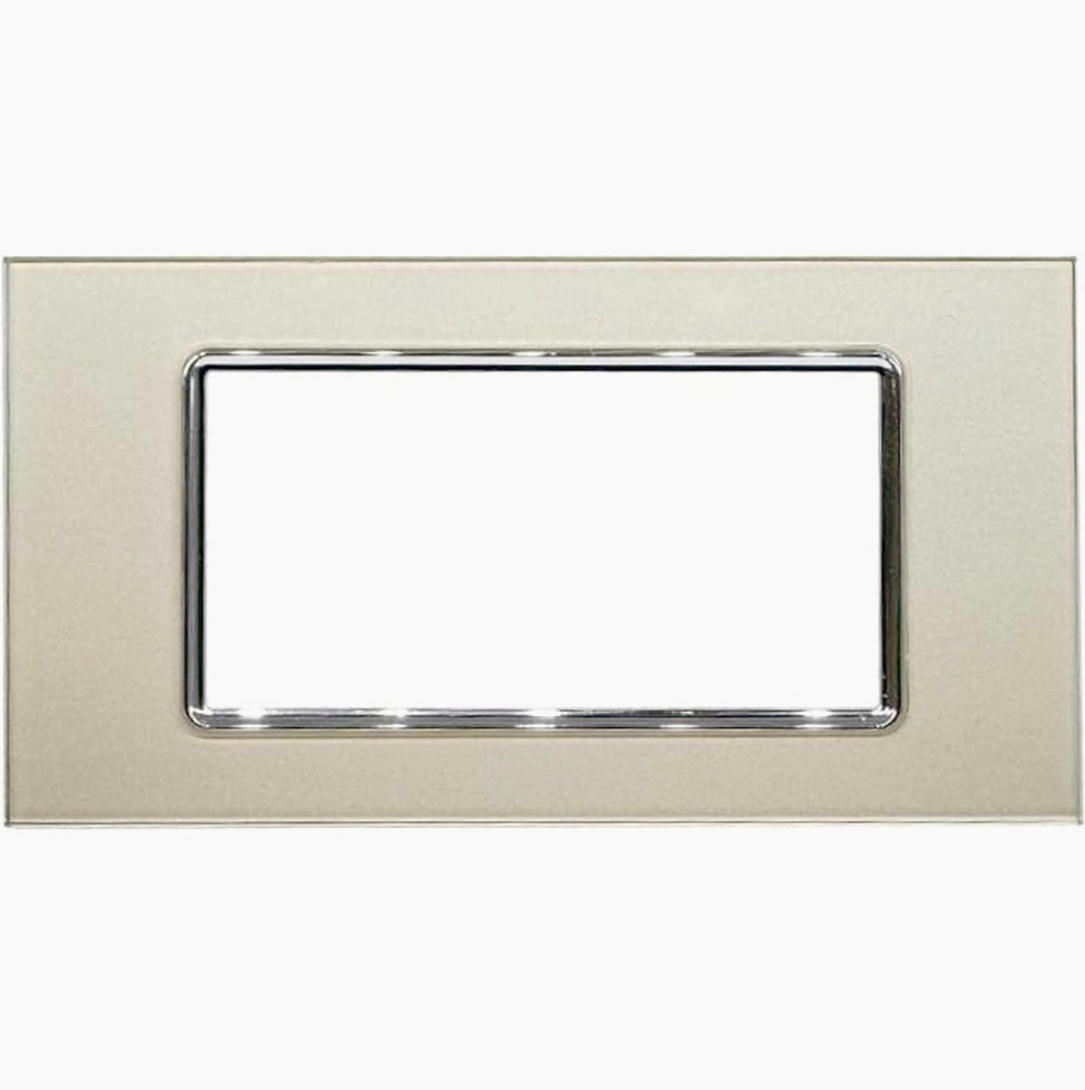 Placchetta in Vetro Champagne 3-7 Posti – Compatibile con Living Light Cassetta 503