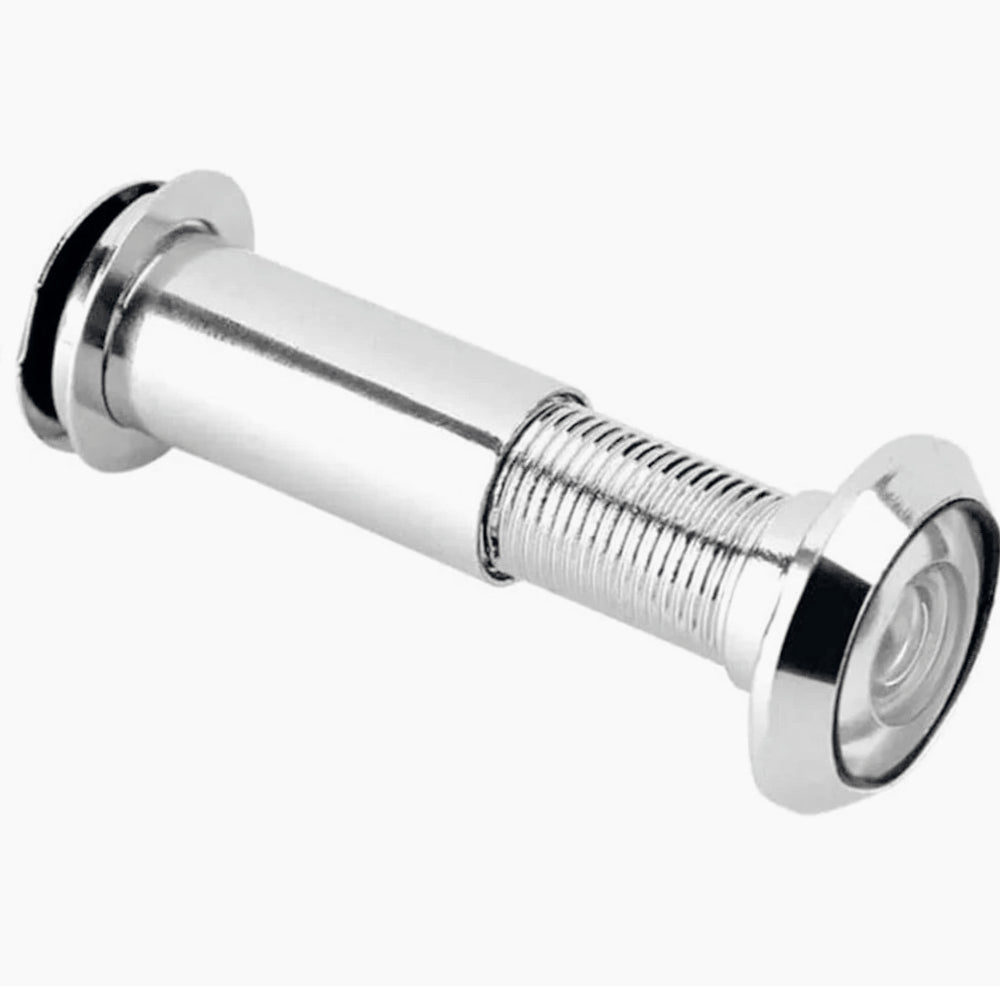 Spioncino grandangolare 35-55 mm – Con coperchio e occhiello per porte