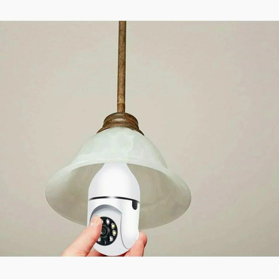 Telecamera IP a forma di lampadina E27 Wi-Fi 2.4 GHz – Lente 360° con App