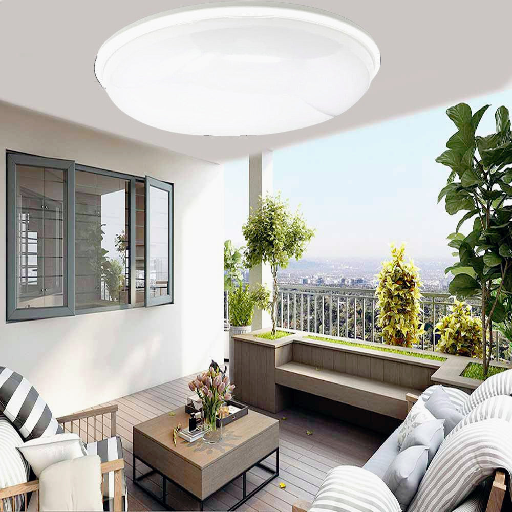 Plafoniera LED da Soffitto 24W - IP65, Luce Regolabile 6500K (Fredda) / 4000K (Naturale) / 3000K (Calda)