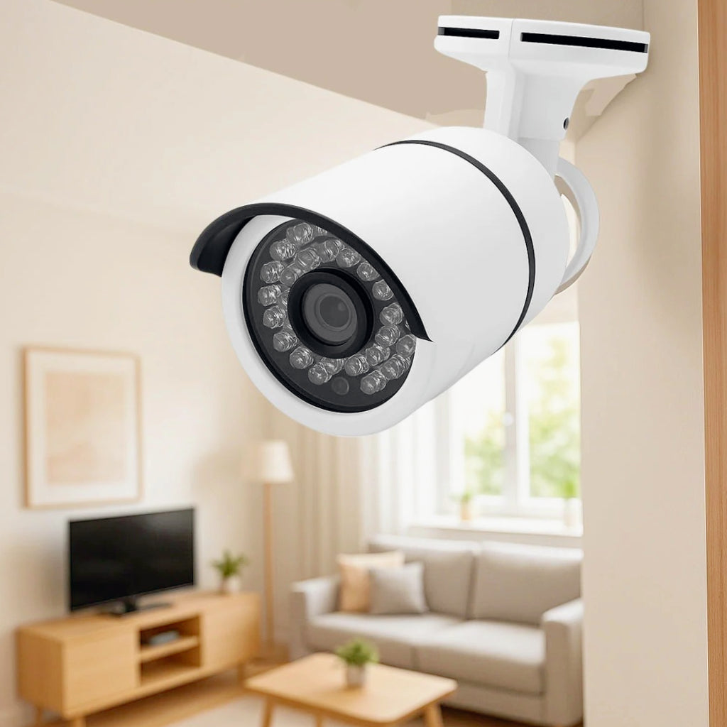 Telecamera bullet AHD 5MPX 1080P con lente 2,8mm e 36 IR - Sorveglianza esterna ad alta definizione