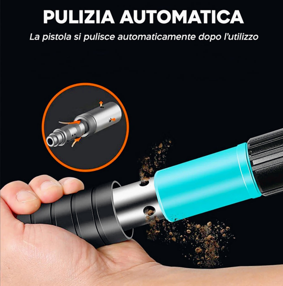 Pistola sparachiodi manuale con 100 chiodi da 40 mm