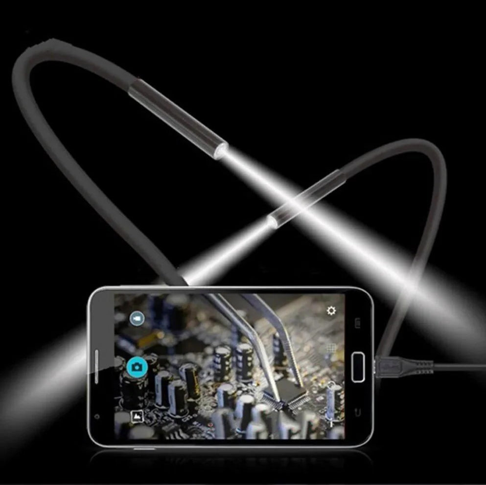 Telecamera endoscopica Android Type-C 10m 6 LED impermeabile - Ispezione con App e smartphone