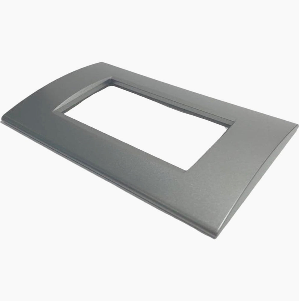 Placchetta Grigio Scuro 3-7 Posti – Compatibile con Living Light Cassetta 503