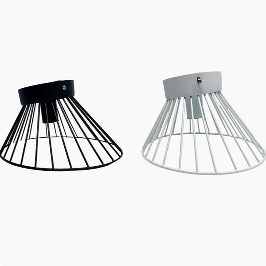 Plafoniera con Paralume in Metallo Decorativa - Stile Contemporaneo, Base E27