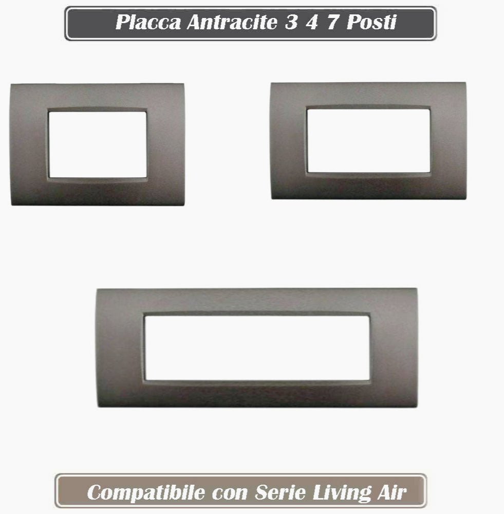 Placchetta Grigio Antracite 3-7 Posti – Compatibile con Living Air