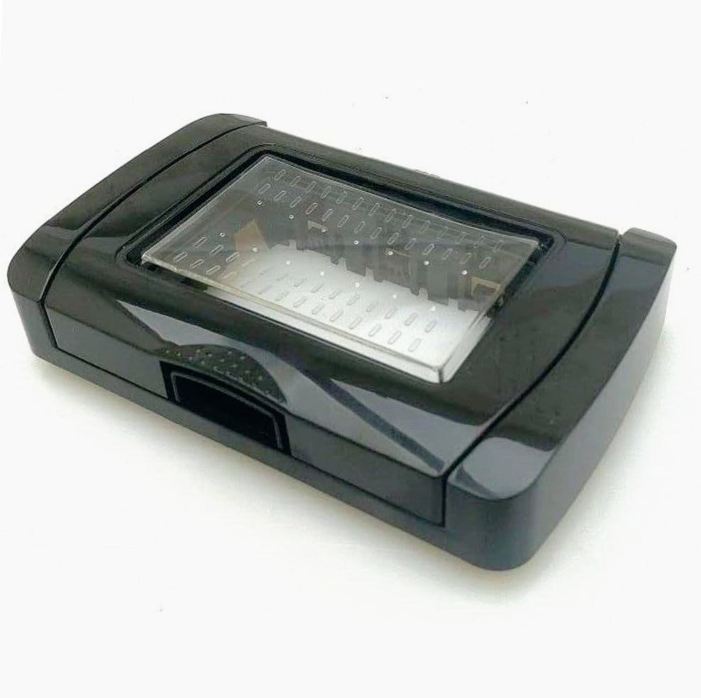 Placca idrobox IP55 nera 3 posti, compatibile Living Light International 503