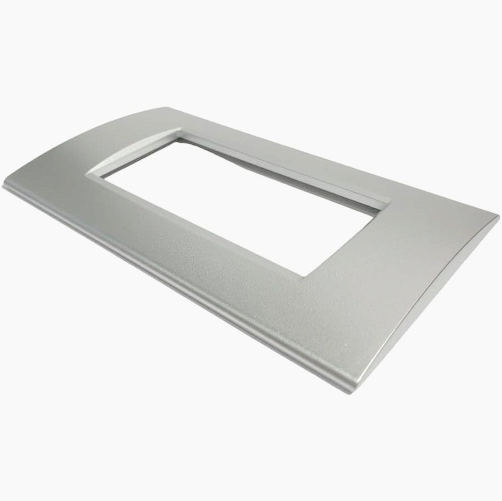 Placchetta Argento da 3 a 7 Posti – Compatibile con Living Light Cassetta 503