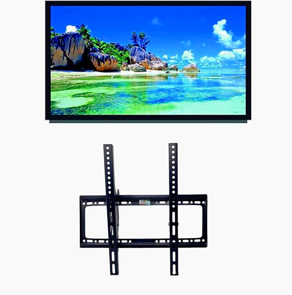 Staffa TV 40"-80" a parete inclinabile – Compatibile VESA 400x600 mm, montaggio stabile