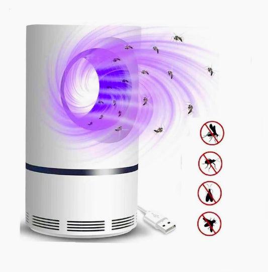 Zanzariera elettrica USB con aspiratore vortice, luce LED e luce UV – Cattura insetti in modo efficace e silenzioso
