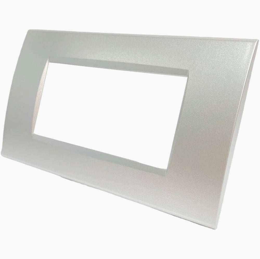 Placchetta Argento da 3 a 7 Posti – Compatibile con Living Light Cassetta 503