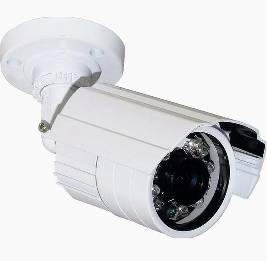 Telecamera CCD 420 TVL con 24 LED IR, lente 2,8mm e staffa - Sicurezza interna base