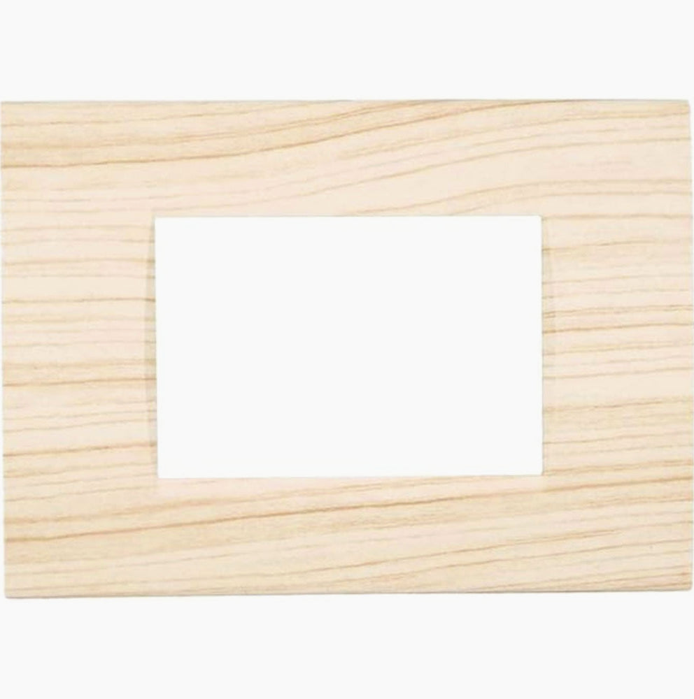 Placchetta Legno-Chiaro 3-7 Posti – Compatibile con Living Light Cassetta 503
