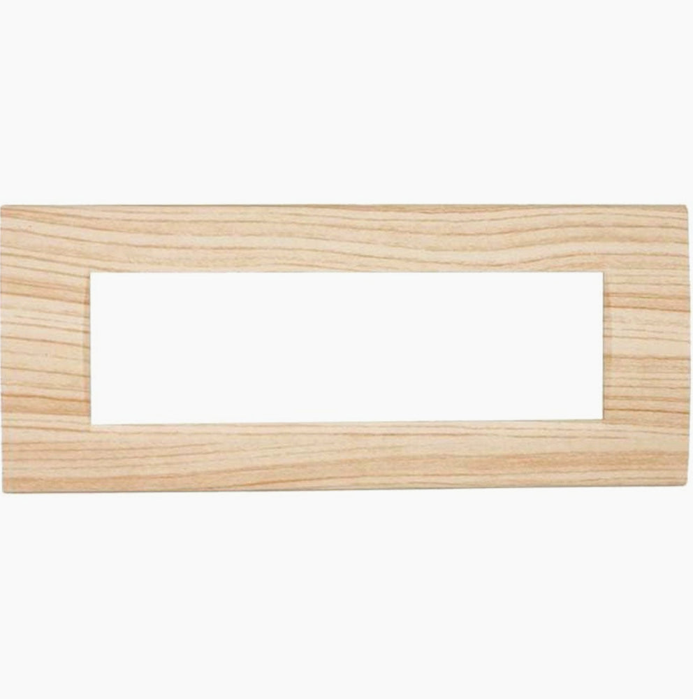Placchetta Legno-Chiaro 3-7 Posti – Compatibile con Living Light Cassetta 503